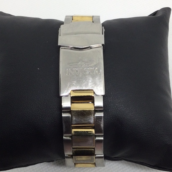 Invicta Men's Watch: Gold & Silver with Blue Face - Model 8935 - Picture 3 of 7